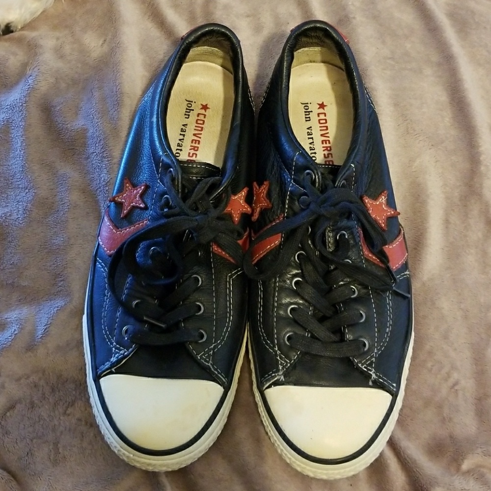 Converse John Varvatos star black/red leather 10.5